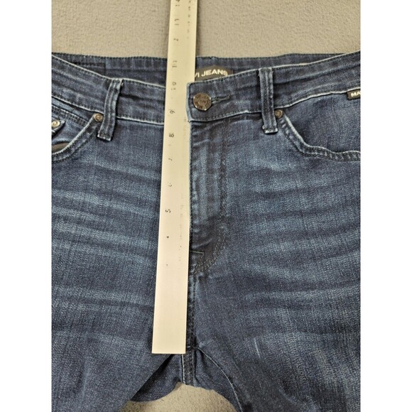 Mavi Jake Slim Leg Jeans Mens 33x32 Blue Stretch Denim Medium Wash Tapered - Picture 7 of 15